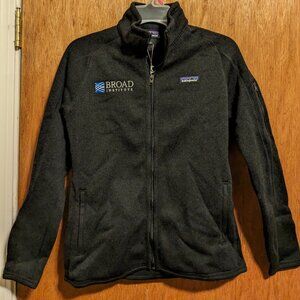 Black Patagonia Zip-Up Fleece Sweater, Size M Slim Fit Women's